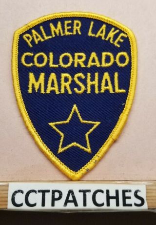 Palmer Lake,  Colorado Marshal (police) Shoulder Patch Co