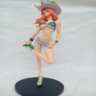 Anime One Piece Nami Pirates Of The Caribbean Action Figure No Box 28cm Green