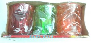 Set Of (6) Vintage Plastic Colored KOOL - AID Cups Six 12 0z Cups 3