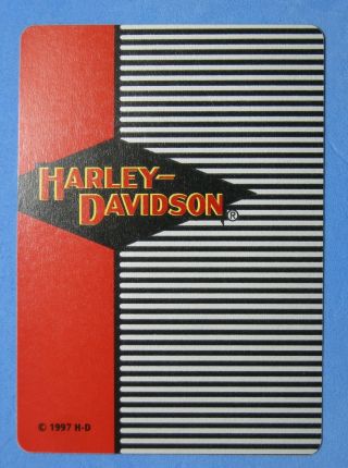 Harley Davidson 1997 Single Swap Playing Card Joker - 1 card 2