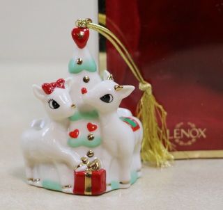 2003 Lenox Christmas Ornament Rudolph The Red Nosed Reindeer With Clarice