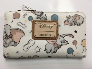 Loungefly Disney Dumbo The Elephant Wallet With Zip Coin