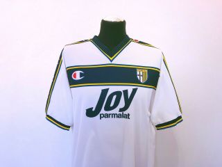 PARMA Vintage Champion Away Football Shirt Jersey 2001/02 (M) Nakata Era Japan 3