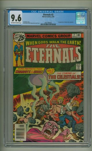 Eternals 2 (cgc 9.  6) Ow/w Pages; 1st App.  Ajak And Celestials; Kirby (c 24929)