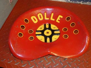 Dolle Vintage Cast Pressed Steel Tractor Implement Seat Farm Collectables