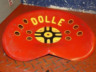 DOLLE VINTAGE CAST PRESSED STEEL TRACTOR IMPLEMENT SEAT FARM COLLECTABLES 2