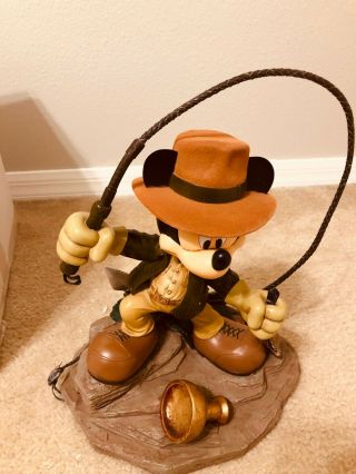 Disney Parks Mickey Mouse as Indiana Jones Medium Figure Figurine 3