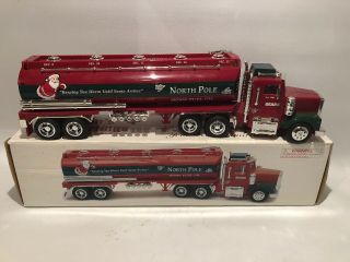 Sears North Pole Fuel Oil 18 Wheel Tanker Truck Coin Bank 2000 Limited Edition