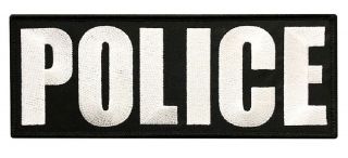 Tactical Police Swat Tactical Back Panel Patch (8.  0 X 3.  0 Inch Hook)