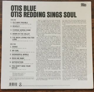 Otis Redding Sings Soul: Otis Blue LP [Vinyl New] Special Ed 180gm Blue Album 2
