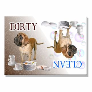 Mastiff / Dirty Dishwasher Magnet Dog