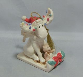 2011 Lenox Annual Ornament Merry Moosecapades