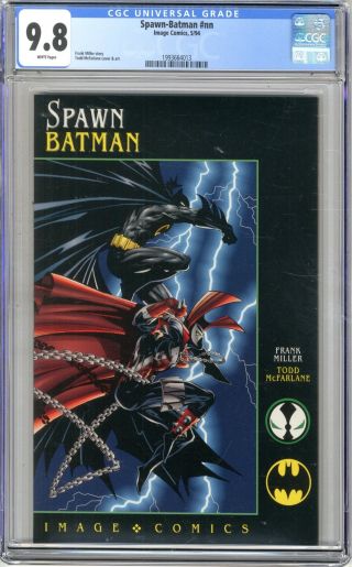 Spawn - Batman Nn Cgc 9.  8 Nmmt White Pages 5/94 Image Comics