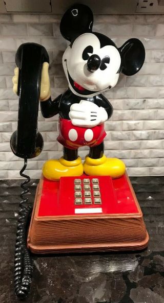 Vintage Mickey Mouse Phone 1970’s Very Good Disney Telephone