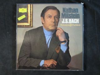 Nathan Milstein Bach Sonatas & Partitas/sonaten/partiten Dgg Lp Promo Lp Box