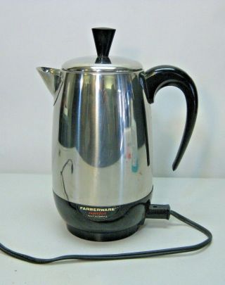 Farberware Superfast 8 Cup Electric Percolator Coffee Pot Model 138