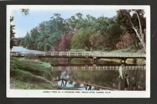 Australia Vintage Photo Postcard Swimming Pool,  Nepean River,  Camden,  N.  S.  W.