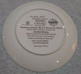 VTG Collector Plate by Knowles The Cardinal Birds of Your Garden Britannica 3