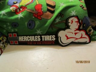 Nos Embossed Hercules Tires Ride On Our Strength Aluminum Sign