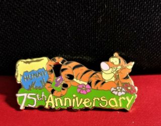 Disney 75th Anniversary Of Winnie The Pooh Tigger Le 100 Pin,  Nip