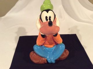Vintage Disney Goofy Cookie Jar By Treasure Craft In Cond.