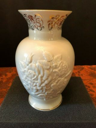 Lenox Roses of Peace Millennium Edition Fine Ivory Vase Limited Edition 3