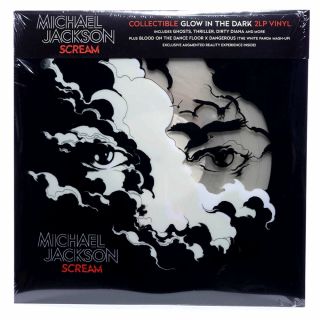 Mc Grammy® Winner Michael Jackson Scream Collectible Glow In The Dark 2x Vinyl