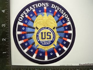 Federal Dea Hqs Operations Div.  5 " Patch Washington,  Dc Police Drug Tf Gman