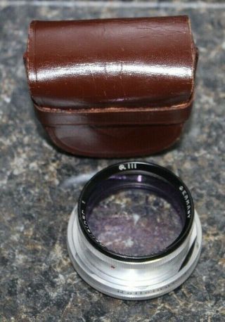 Vtg Rollei Heidosmat - Rolleinar 1 Riii Bayonet Iii Close Up Lens In Leather Case