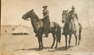 Great Rppc Dale Creek Wyoming Western Cowboys On Horseback 1910 Real Photo Post