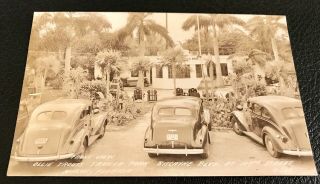 Ollie Trouts Miami Florida Vintage Travel Trailer Tourist Park Real Photo Post