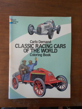 Vintage Classic Racing Car Coloring Book