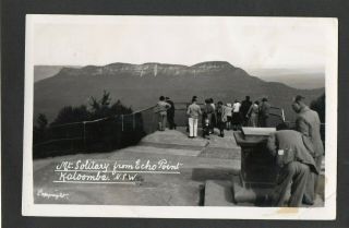 Australia Vintage Photo Postcard Mt.  Solitary From Echo Point,  Katoomba Nsw