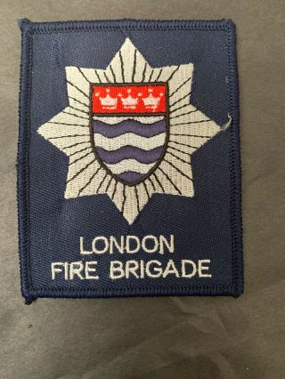 England,  London Fire Brigade United Kingdom Patch