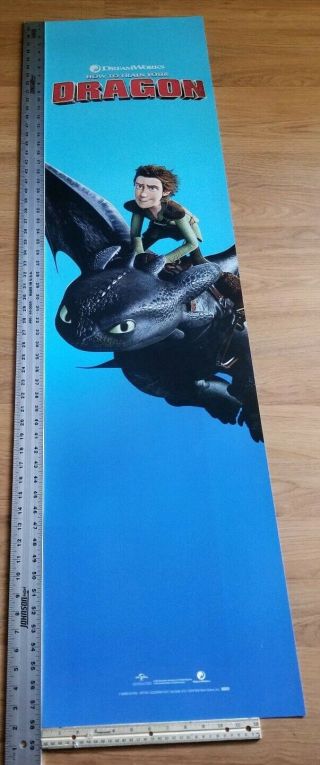 How To Train Your Dragon Vinyl Poster Display Artwork 58.  25 " X 15 "