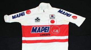 VTG Sportful Mapei Latexco Colnago GB Japan White Bicycle Cycling Jersey 2