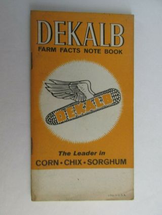 Xx121 Dekalb Seed Pocket Note Book Notebook Farm