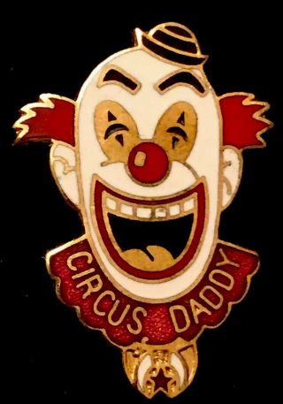 Vintage Shriner Masonic Temple Circus Daddy Clown Lapel Pin