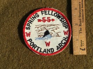 Vintage Boy Scouts Of America Patch Order Of The Arrow Spring Fellowship Www 55