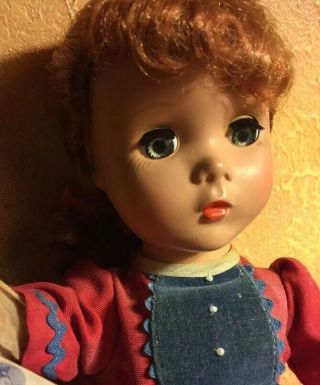 Vintage 1950s Madame Alexander Sweet Jo Doll Little Women Maggie Face 14”