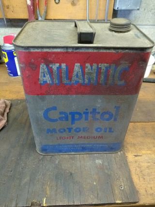 Atlantic Capital Two Gallon Motor Oil Can