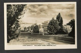 Australia Vintage Photo Postcard Parliament House (old),  Canberra