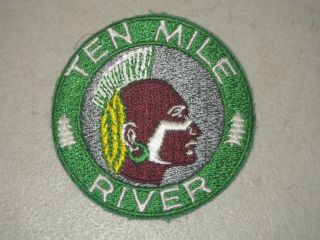 G.  N.  Y.  C Bsa Ten Mile River Scout Camps 3 " Round Patch Green