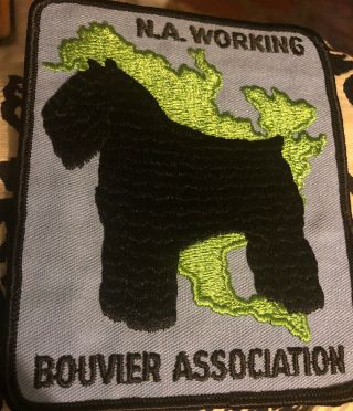 Appliqué Patch For Bouvier Association N.  A.  Dog