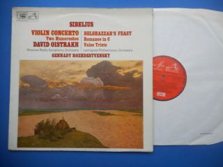 Asd 2407 Sibelius Violin Concerto David Oistrakh Ex,