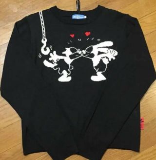 Oswald The Lucky Rabbit Acrylic Knit Sweater Tokyo Disney Resort Limited L Size