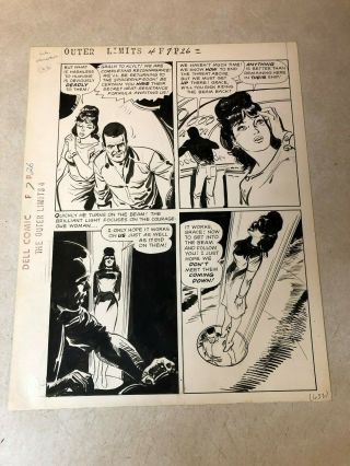 Outer Limits 4 Comic Art 1964 Sparling Beam Off Space Ship Ufo Sci Fi