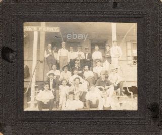 6 - 1/2 " X 5 - 1/2 " Early Cabinet Card Photo Of Shenk 