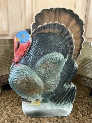 Vintage Thanksgiving Turkey Blow Mold Union Products Don Featherstone