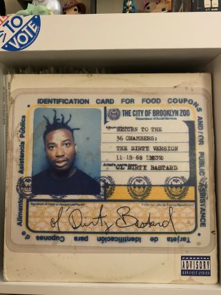 Ol Dirty Bastard Return To The 36 Chambers Hip Hop 2x Lp Nm Vinyl Og Us 1995